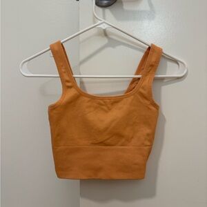 J Crew Sculptstretch Squarebeck Longline Ribbed Sports Bra